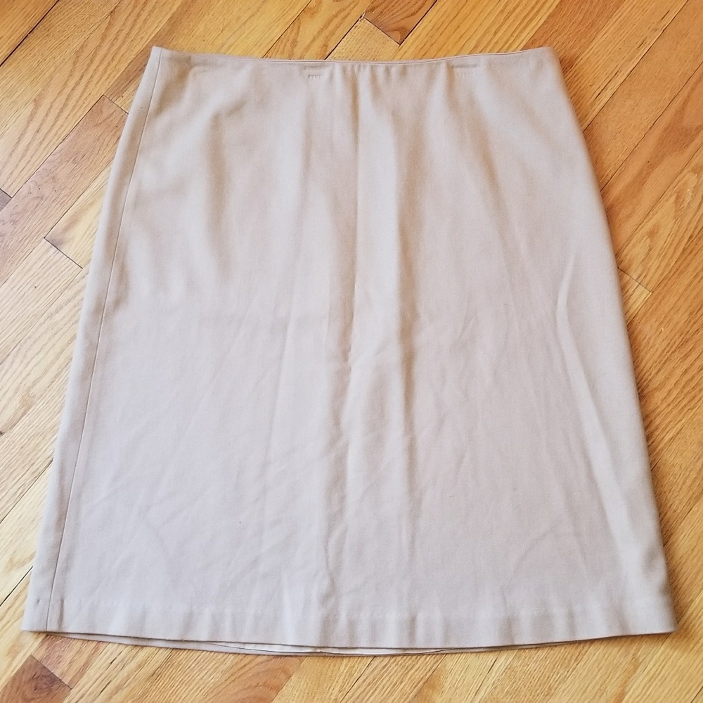 Gap Wool Blend Knee Length Classic Camel Skirt